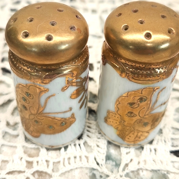 VTG Gold Condiments Set - Picture 4 of 15